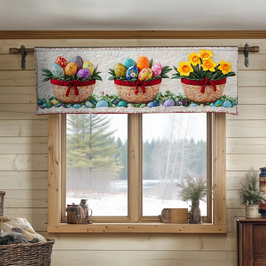 Springtime Easter Display Quilted Valance NCU0NT4517