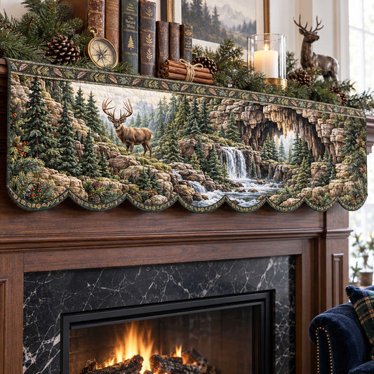 Stag Haven Quilted Mantel Scarf SN0TD529