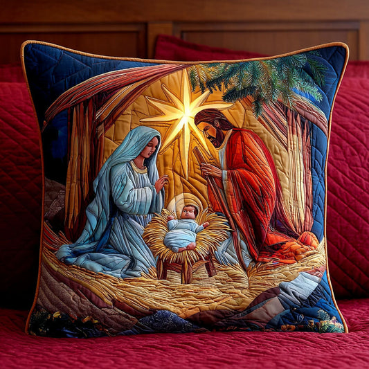 Star of Bethlehem Quilted Pillow Case NCU0NXD993
