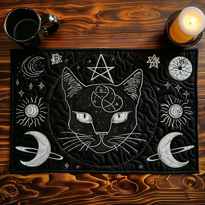 Stargazer Cat Quilted Place Mat NCU0TH447