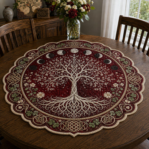 Starlit Branches Custom Shape Quilted Table Topper SN0PT880
