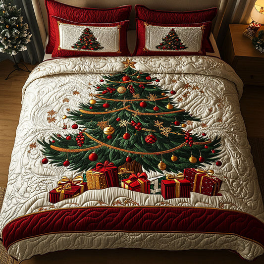 Starry Christmas 3-Piece Quilted Bedding Set NCU0VH836