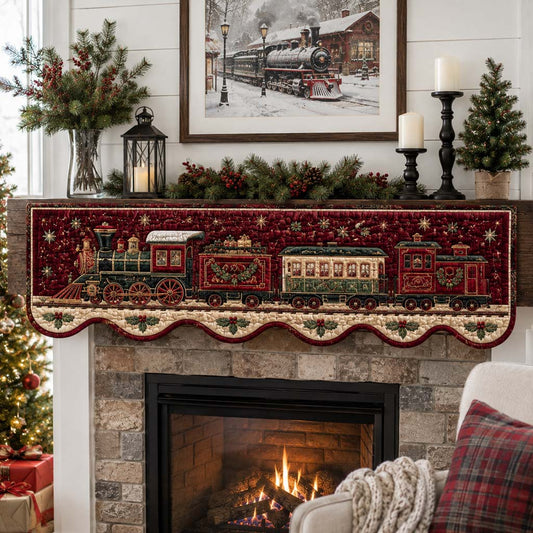 Starry Velvet Express Quilted Mantel Scarf SN0HH0281
