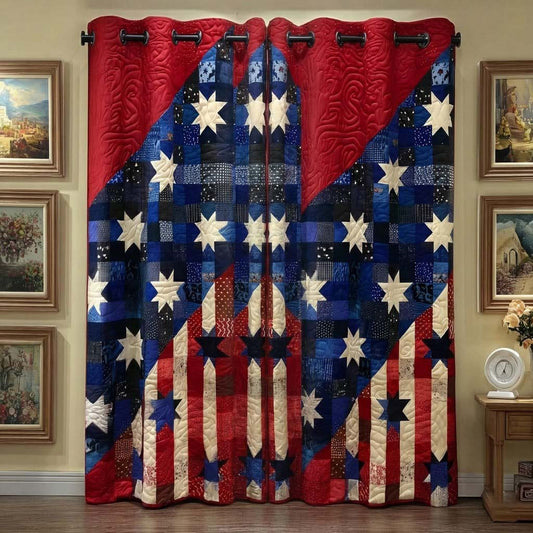Stars Over Fields Quilted Curtains NCU0QQ303