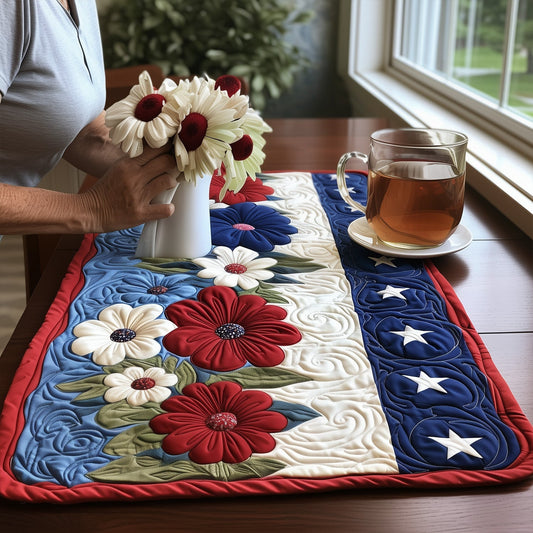 Stars and Stripes Forever Quilted Place Mat NCU0PT5699