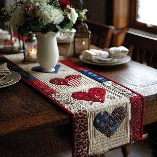Stars of Unity Quilted Table Runner NCU0PTT602