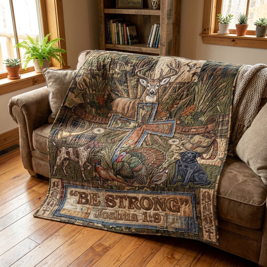 Steadfast Walk Hunting Quilted Blanket SN0PT074