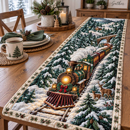 Steam Holiday Quilted Table Runner SN0TD1067