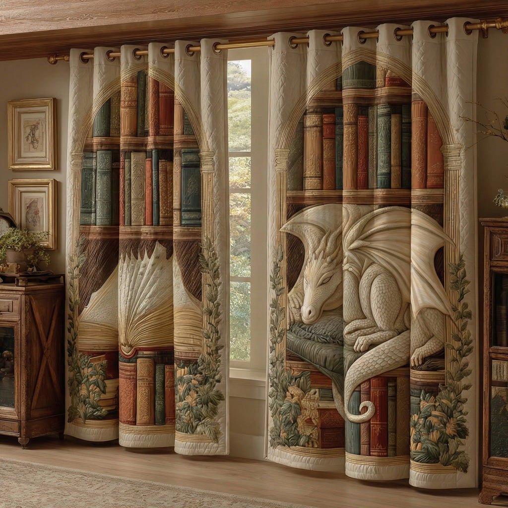 Stone Guardian Quilted Curtains NCU0DH782