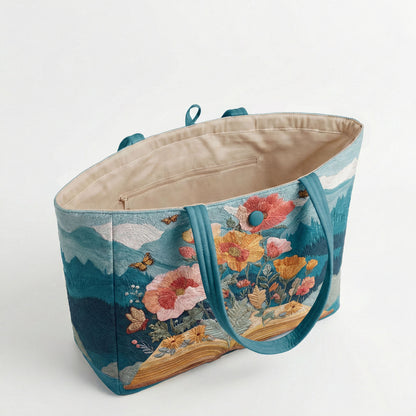 Story Bloom Quilted Classic Tote Bag SN0NT031