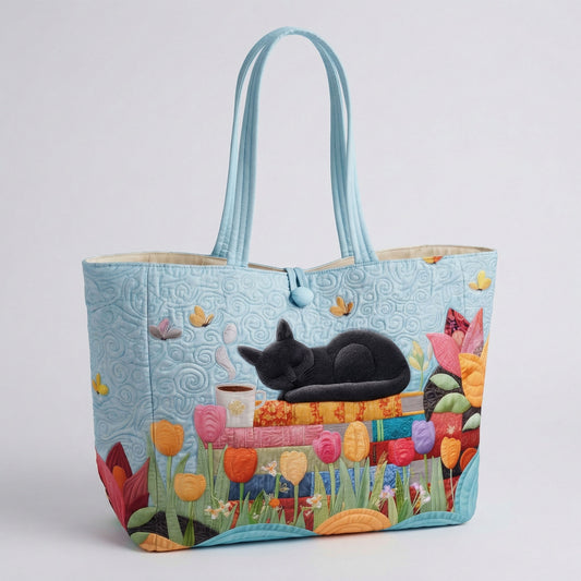 Storytime Cat Haven Quilted Classic Tote Bag SN0PT036