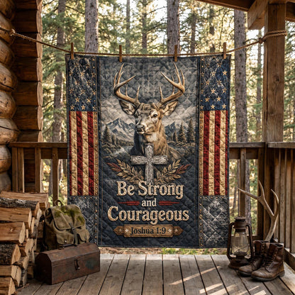 Strong And Courageous Quilted Blanket SN0DV041