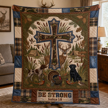 Strong and Courageous Quilted Blanket SN0PT076
