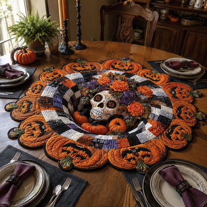 Sugar Skull Portal Custom Shape Quilted Table Topper SN0DV375