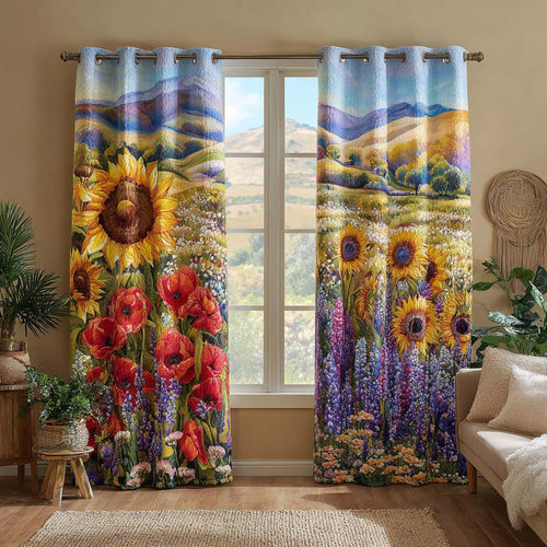 Summer Vista Quilted Curtains NCU0NH005