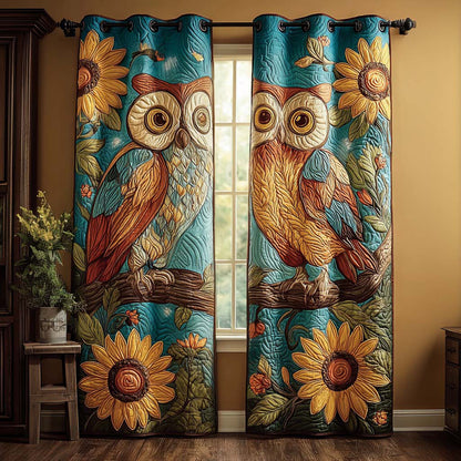 Sunflower Harvest Quilted Curtains NCU0QQ273