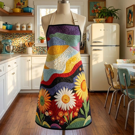 Sunflower Serenade Quilted Apron SN0PT139