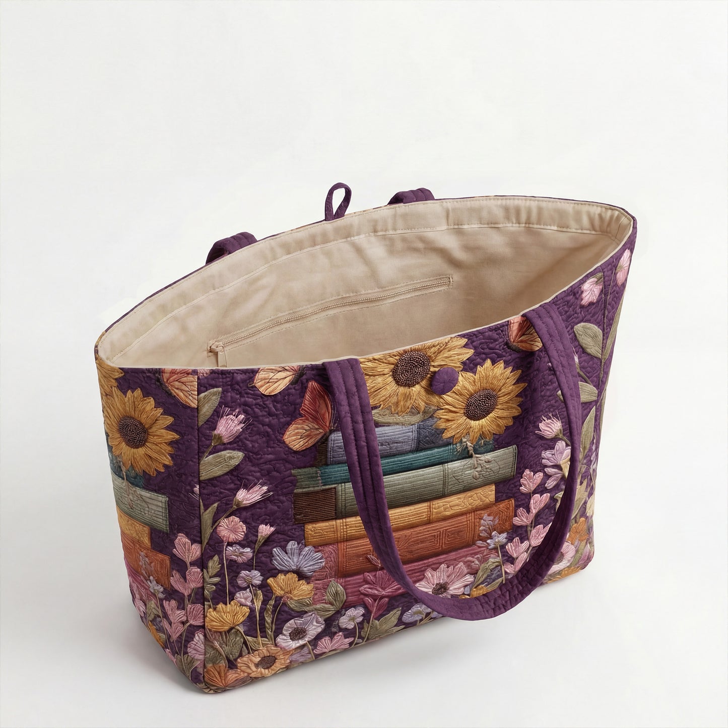Sunflower Stories Quilted Classic Tote Bag SN0NT034