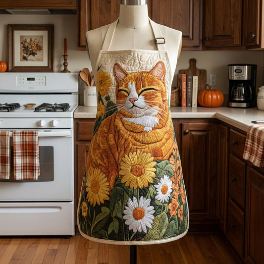 Sunflower Whiskers Quilted Apron SN0PT158