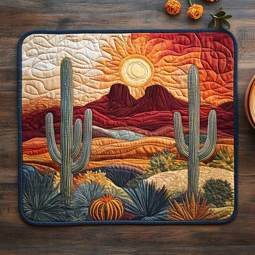 Sunlit Cactus Quilted Placemat NCU0DV6717