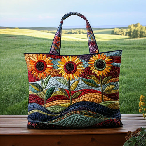 Sunlit Horizon Quilted Tote Bag NCU0PT7991