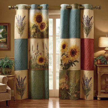 Sunlit Meadow Quilted Curtains NCU0QQ330