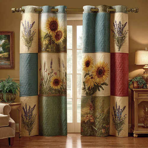 Sunlit Meadow Quilted Curtains NCU0QQ330