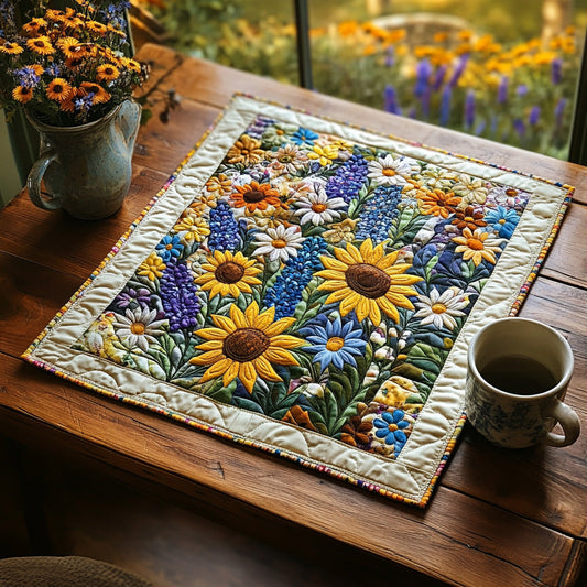 Sunlit Stitches Quilted Table Topper NCU0DV637
