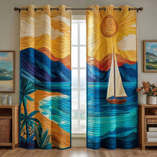 Sunny Coast Quilted Curtains NCU0ND95