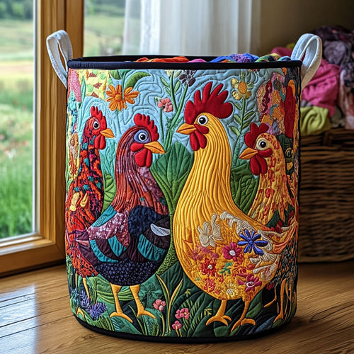 Sunny Coop Quilted Laundry Basket NCU0PVL373
