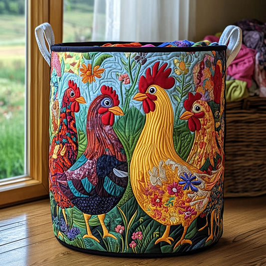 Sunny Coop Quilted Laundry Basket NCU0PVL373