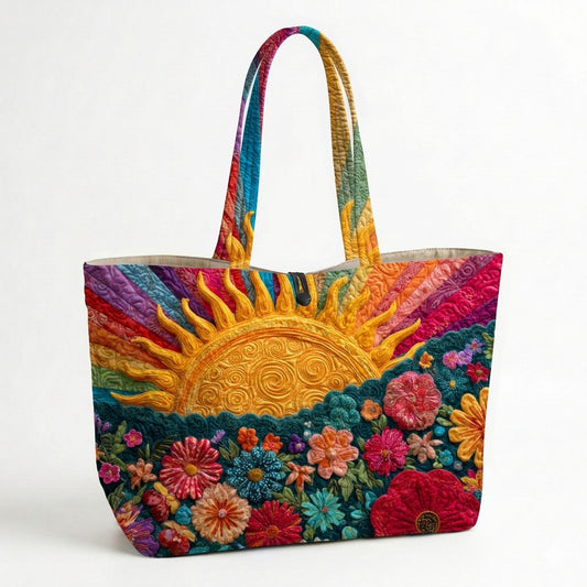 Sunny Fields Quilted Classic Tote Bag SN0DK043