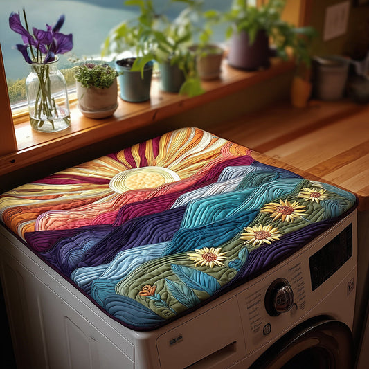 Sunrise Meadow Quilted Washer and Dryer Cover NCU0TH2926