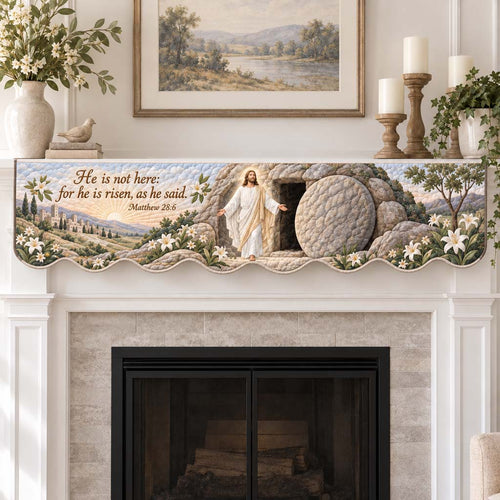 Sunrise Resurrection Quilted Mantel Scarf SN0HH0835