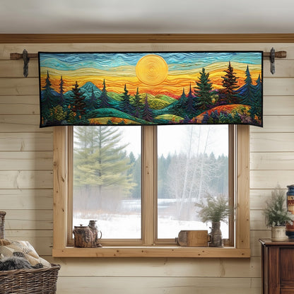 Sunset Forest Quilted Valance NCU0NT7186