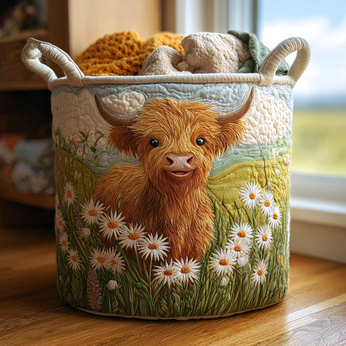 Sunset Highland Quilted Laundry Basket NCU0PVL443