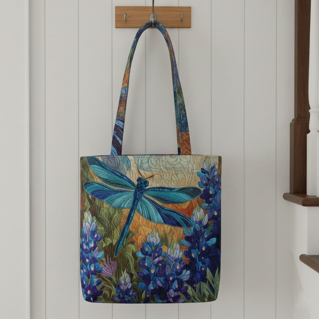 Sunset Stitch Quilted Zipper Tote Bag SN0K009