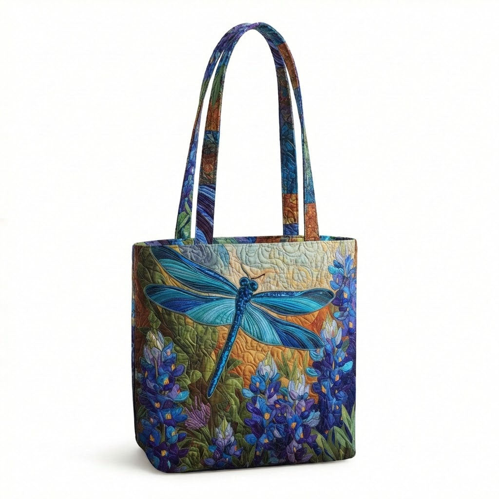 Sunset Stitch Quilted Zipper Tote Bag SN0K009