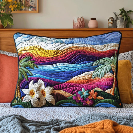 Sunset Tide Quilted Bedding Pillow Case NCU0DV419