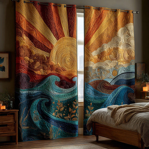 Sunset Vista Quilted Curtains NCU0DH730
