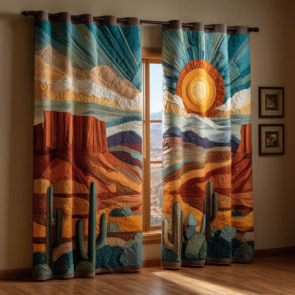 Sunset Vista Quilted Curtains NCU0DH801