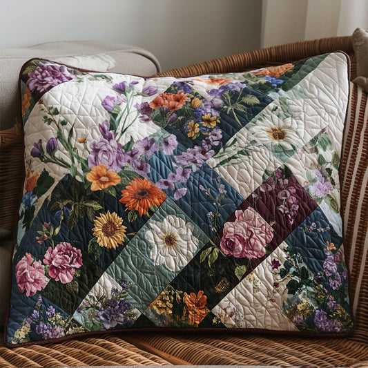Sweet Petals Patchwork Quilted Bedding Pillow Case NCU0PT5215