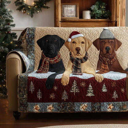 Sweet Retriever Quilted Sofa Cover NCU0PT10113