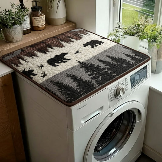 Tartan Hunt Lodge Quilted Washer and Dryer Cover NCU0PTT1887