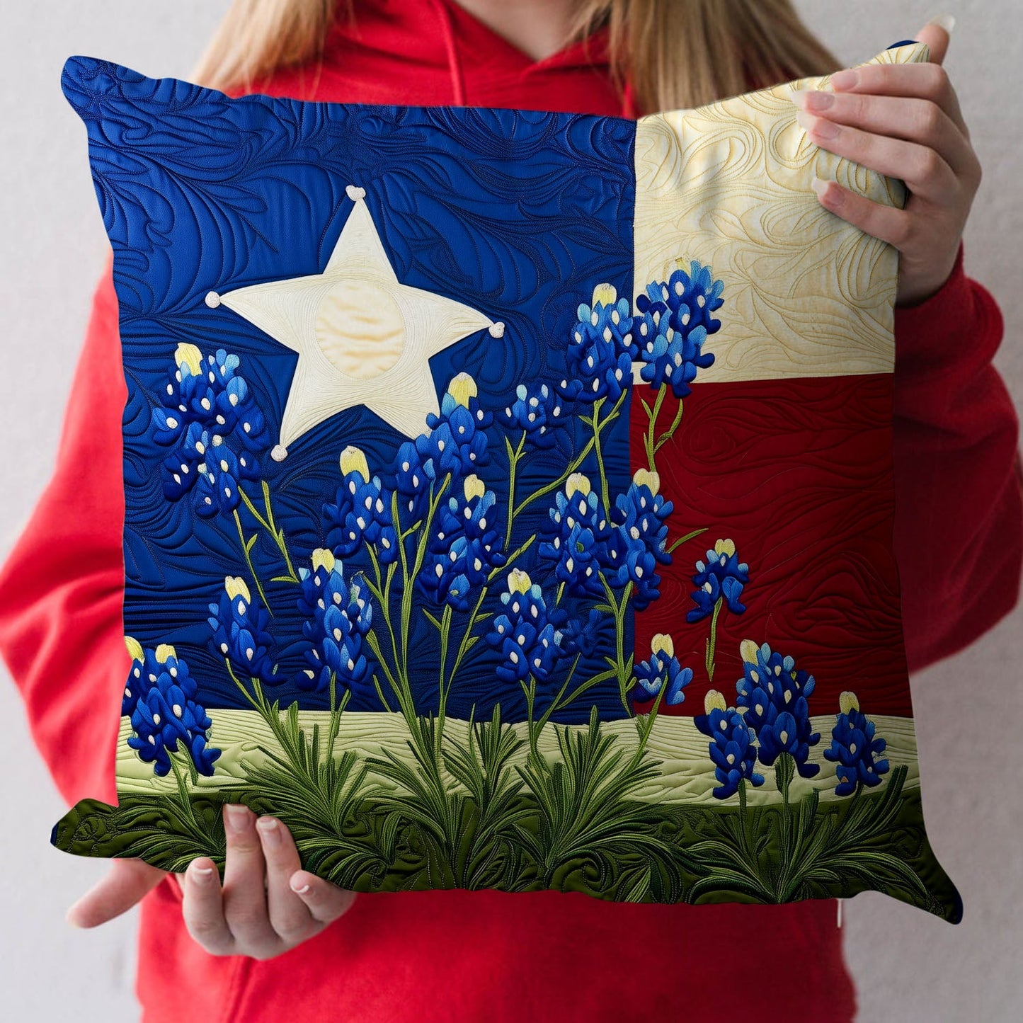 Texas Pride Quilted Pillow Case NCU0NT5708