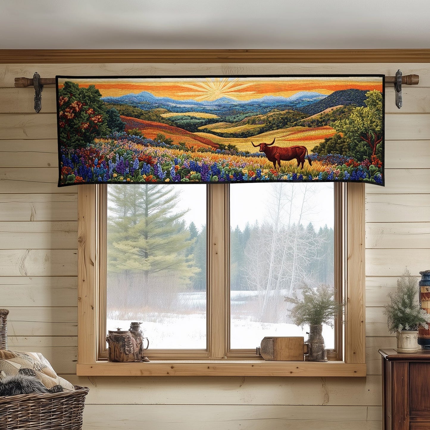 Texas Pride Quilted Valance NCU0PT6331