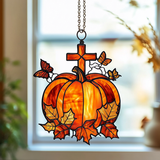 Thankful Harvest Light - Window Hanging Suncatcher NCU0PD180