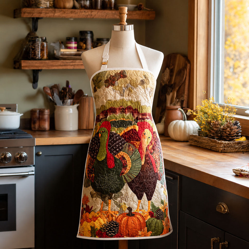 Thankful Harvest Patch Quilted Apron SN0PT295