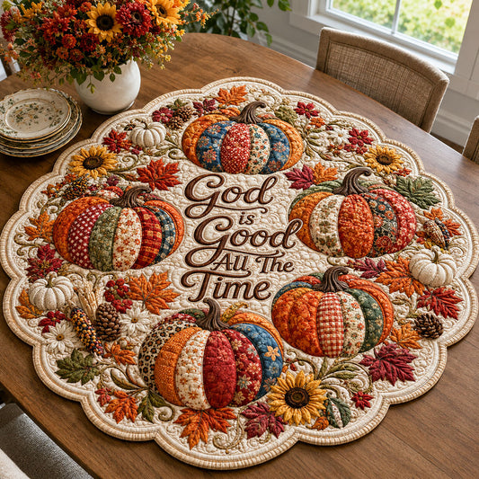 Thankful Hearts Custom Shape Quilted Table Topper SN0PT458