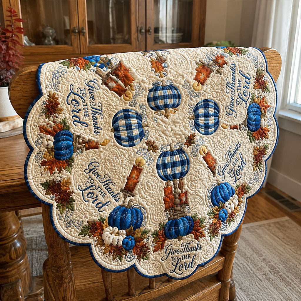 Thankful Living Custom Shape Quilted Table Topper SN0PT501